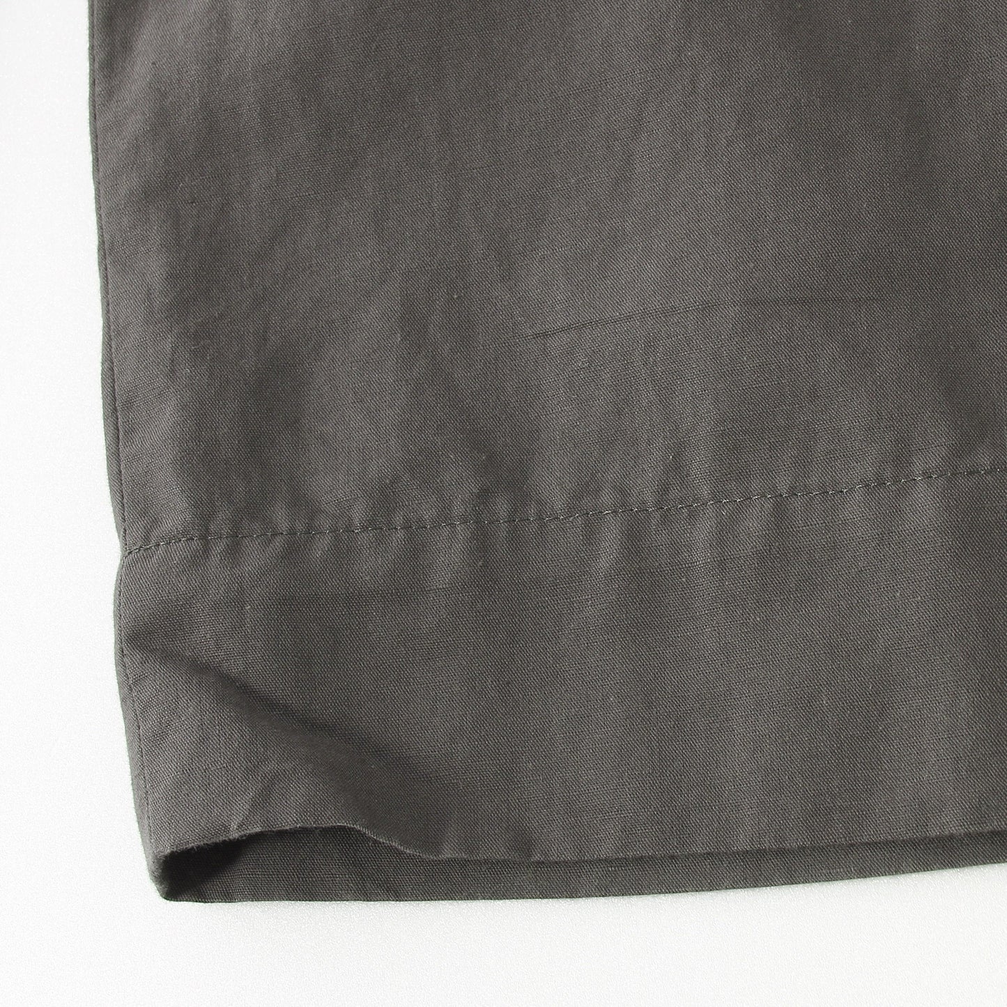 PLAIN WEAVE COTTON LINEN TROUSERS