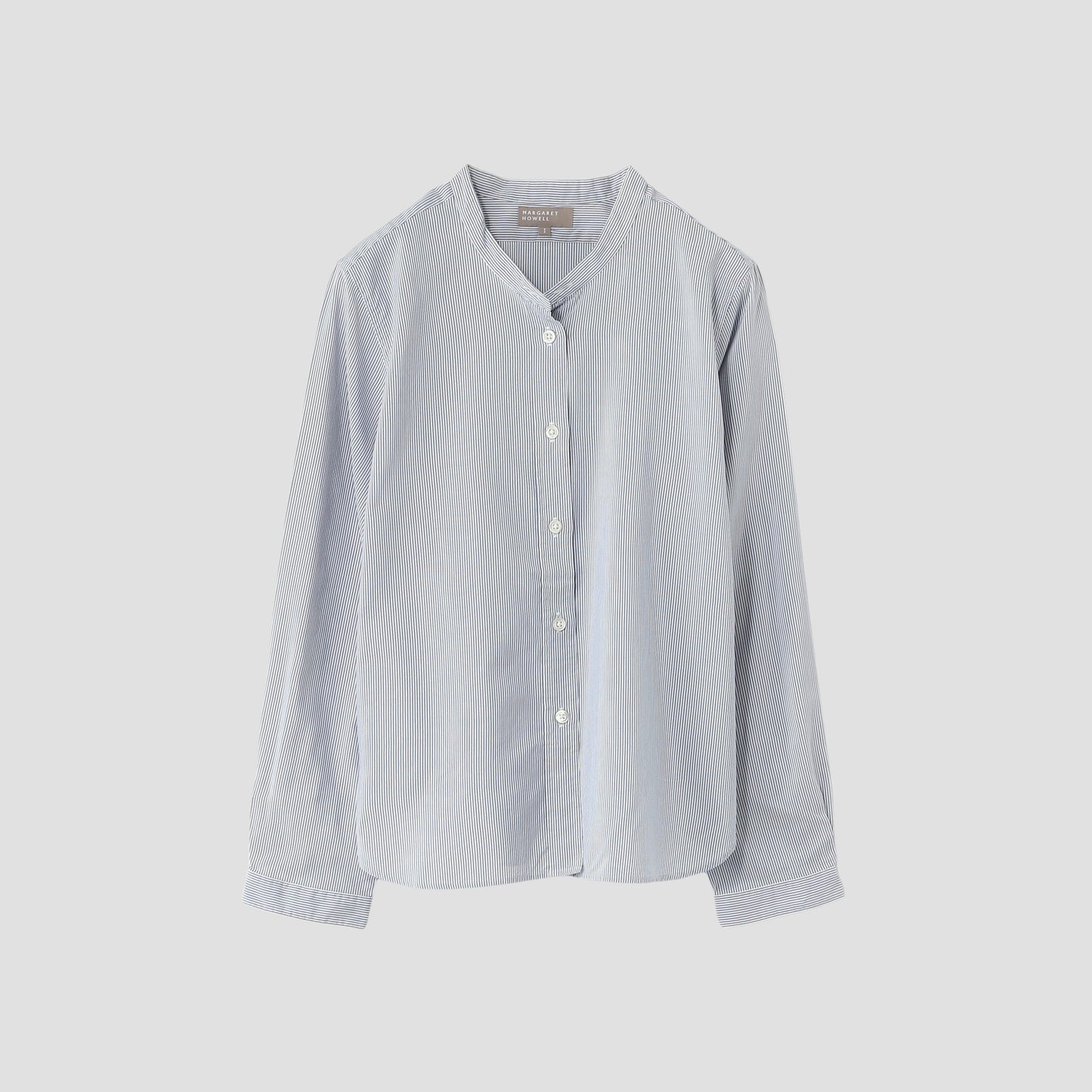 STRIPE SILK COTTON SHIRT