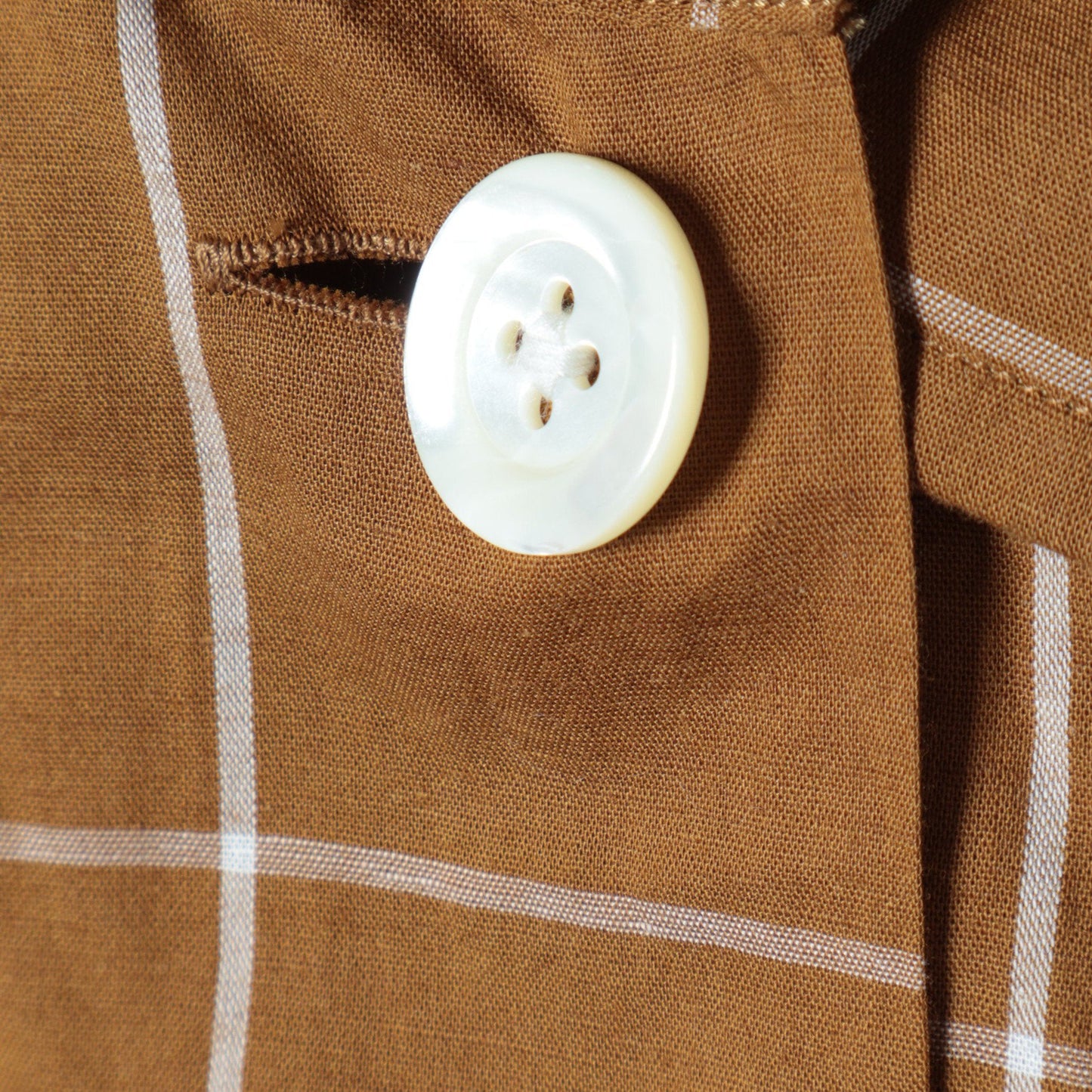 WINDOWPANE CHECK COTTON LINEN SHIRT