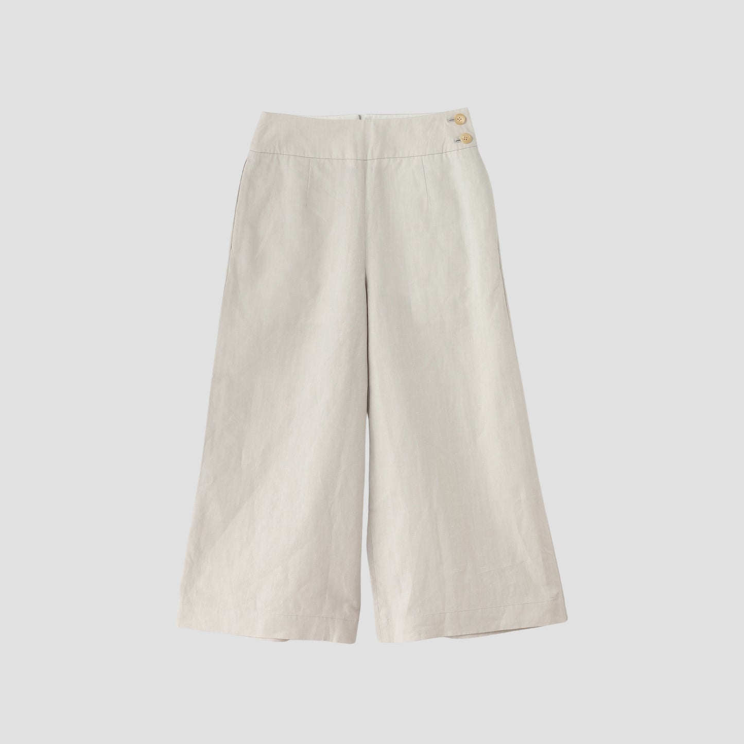 HIGH DENSE LINEN TROUSERS