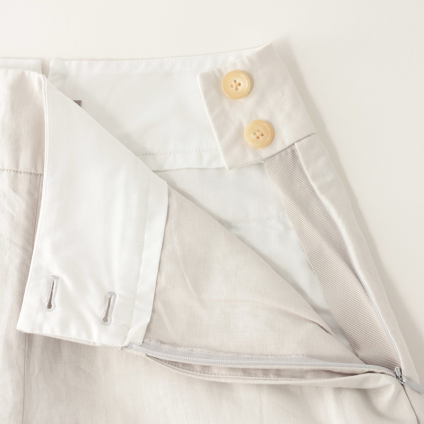 HIGH DENSE LINEN TROUSERS