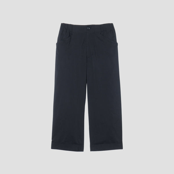 COTTON SILK POPLIN TROUSERS