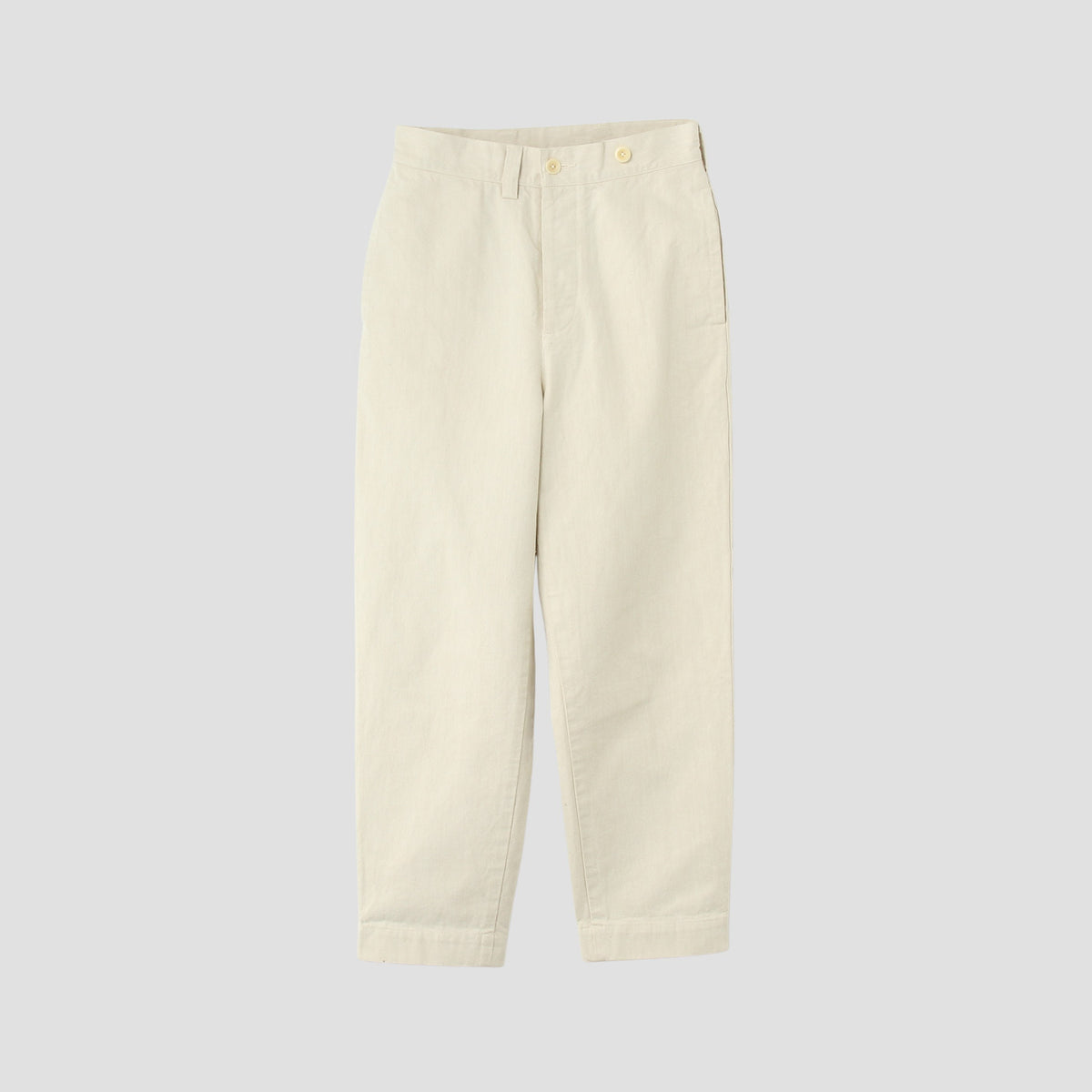 NATURAL DENIM TROUSERS