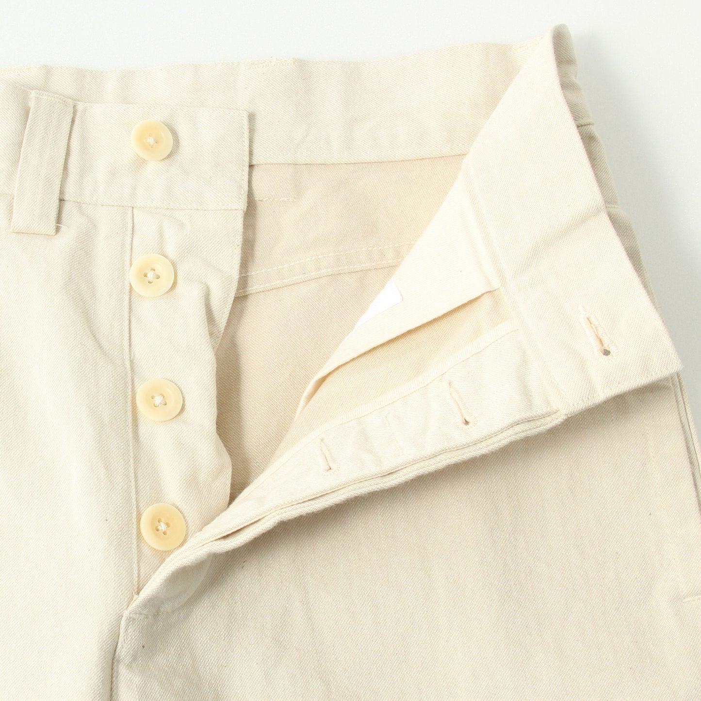 NATURAL DENIM TROUSERS