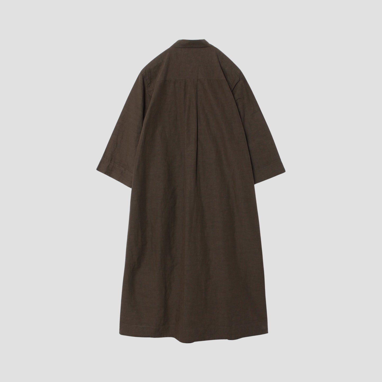 FINE PLAINWEAVE COTTON LINEN DRESS