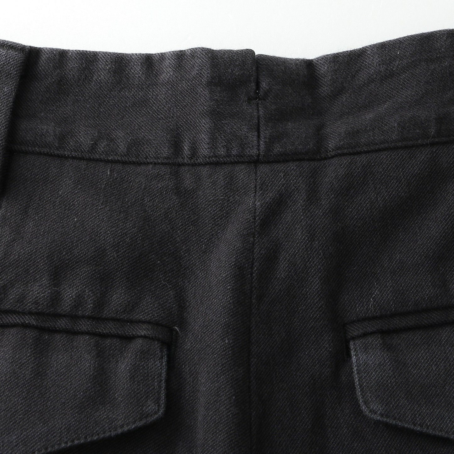 WASHED COTTON TWILL TROUSERS