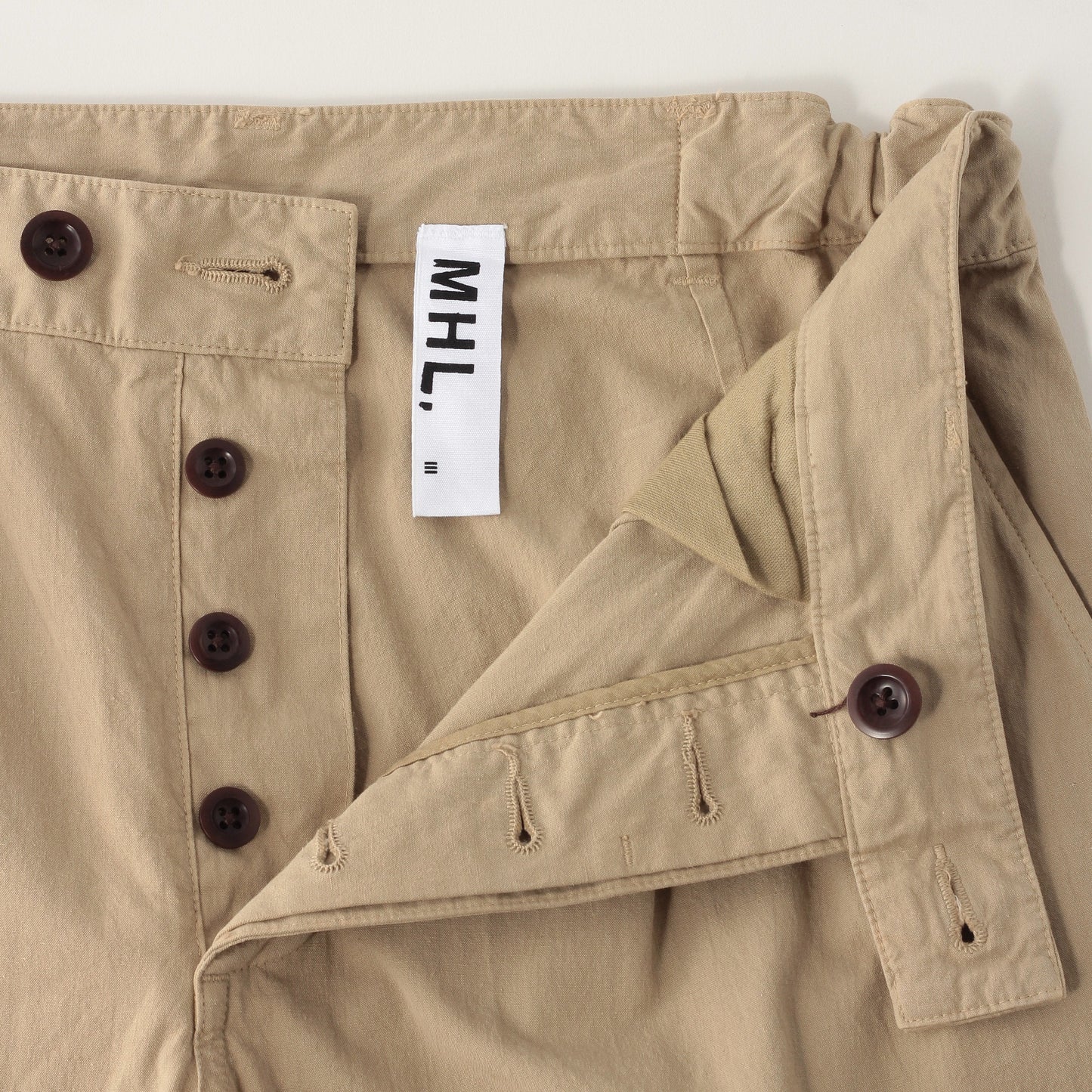 GARMENT DYE VINTAGE POPLIN TROUSERS