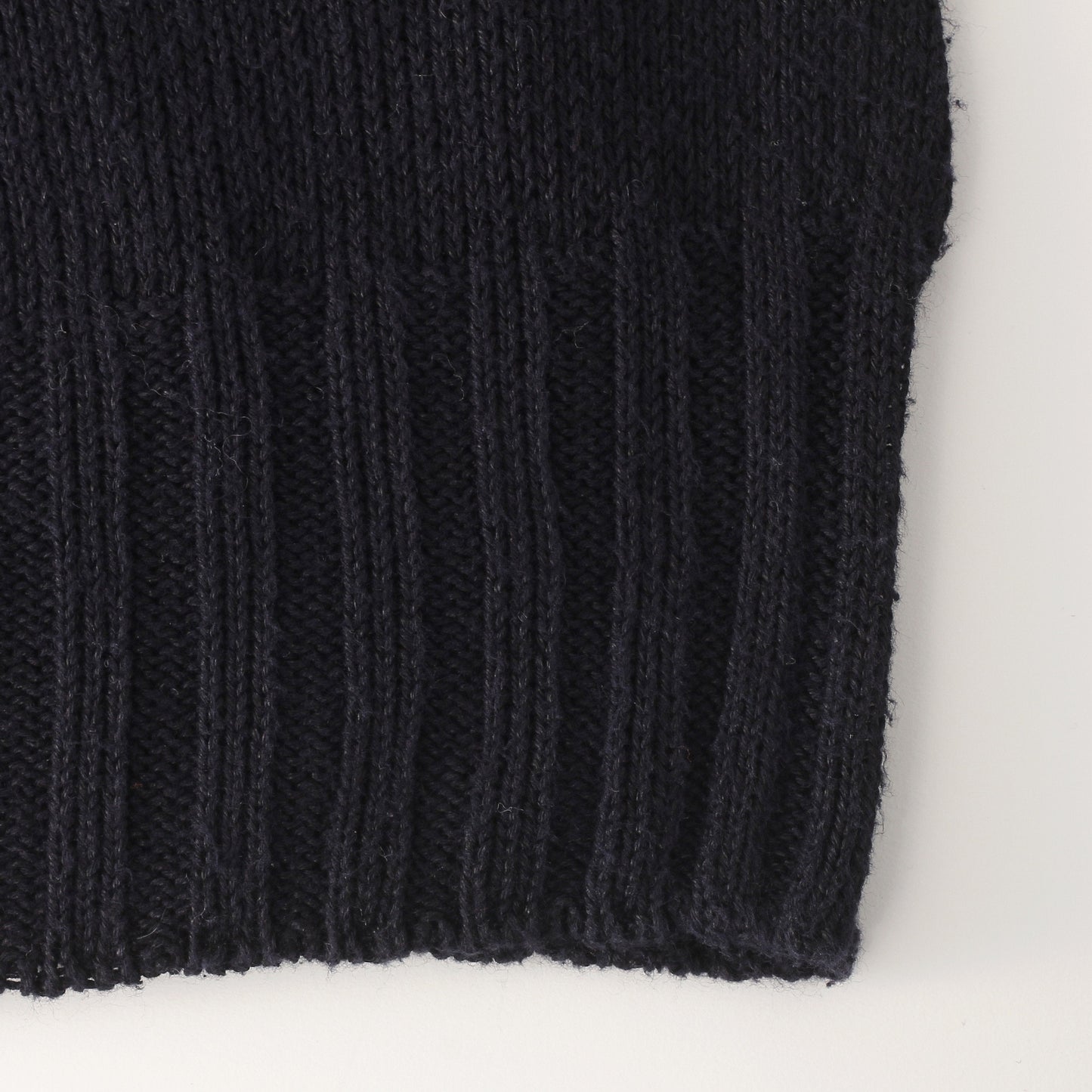 LINEN COTTON WIDE ROLL NECK KNIT