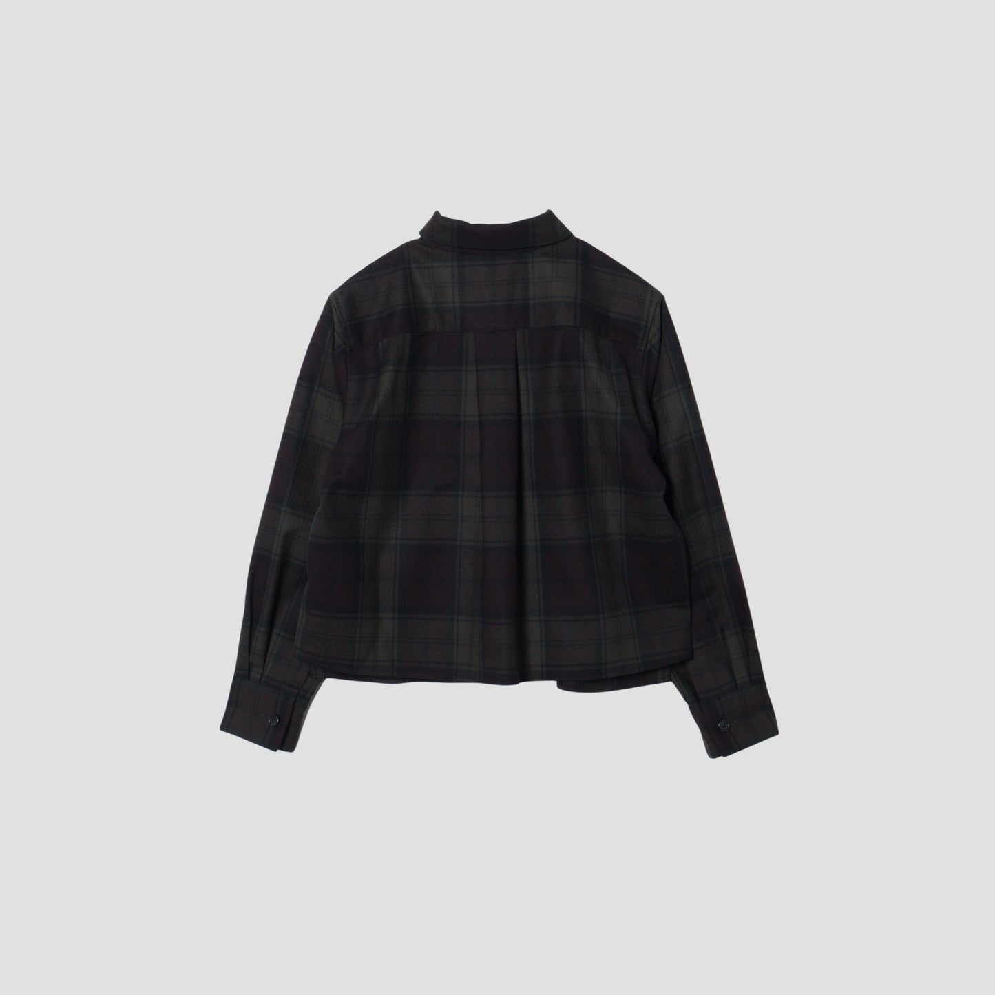 CHECK WOOL TWILL SHIRT