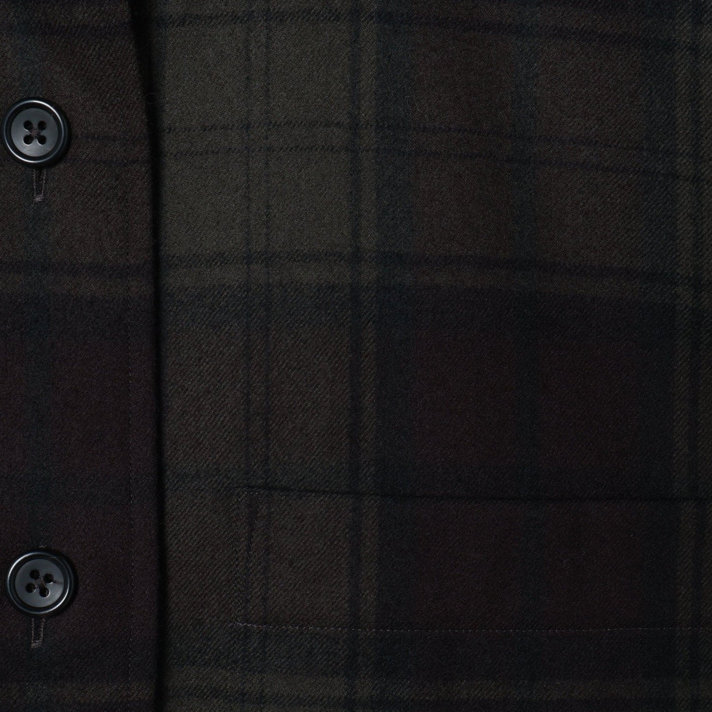 CHECK WOOL TWILL SHIRT