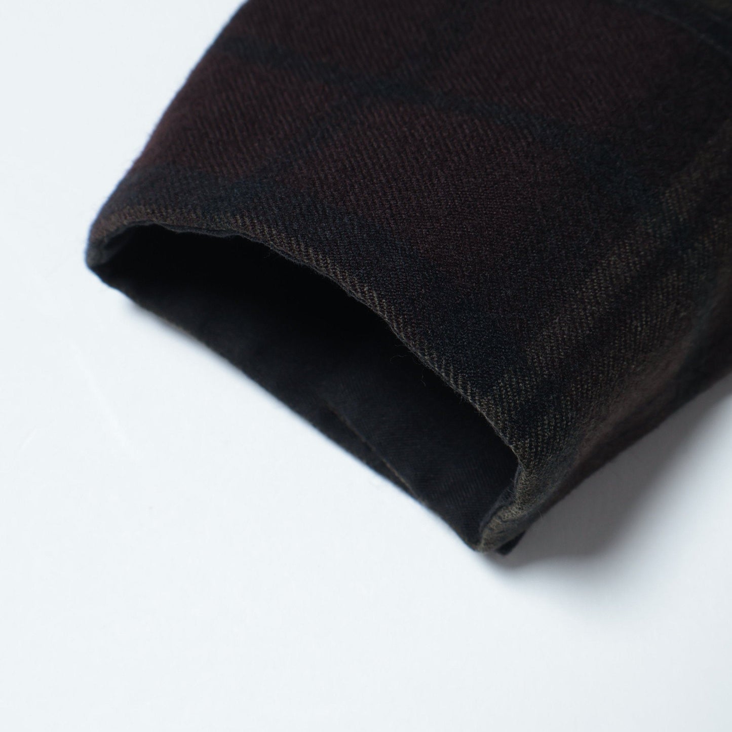 CHECK WOOL TWILL SHIRT