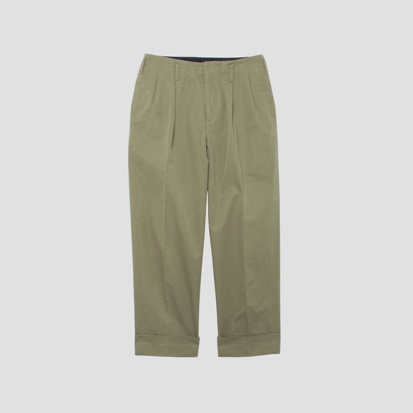 REFINED COTTON GABARDINE TROUSERS