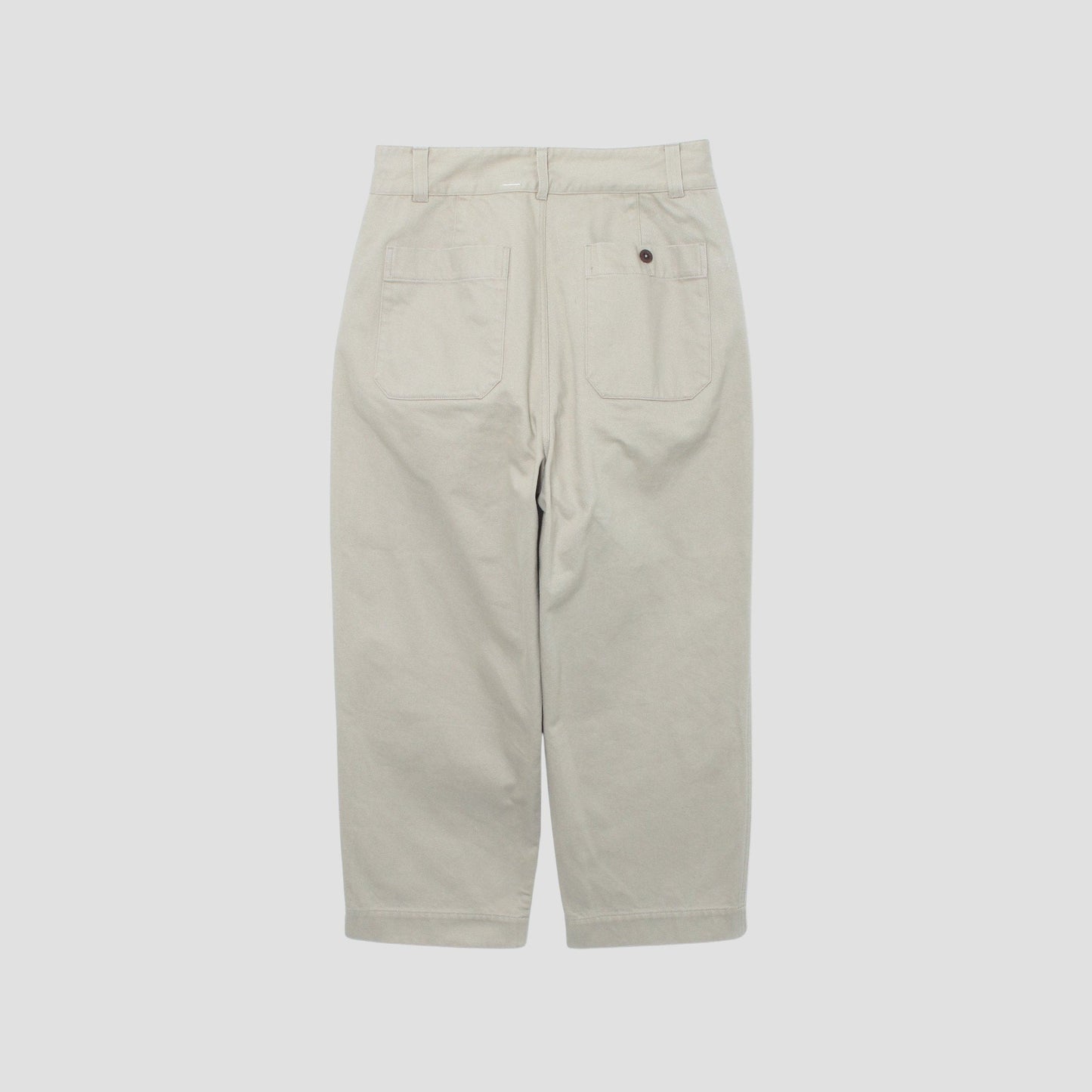 BRUSHED BACK COTTON TWILL TROUSERS