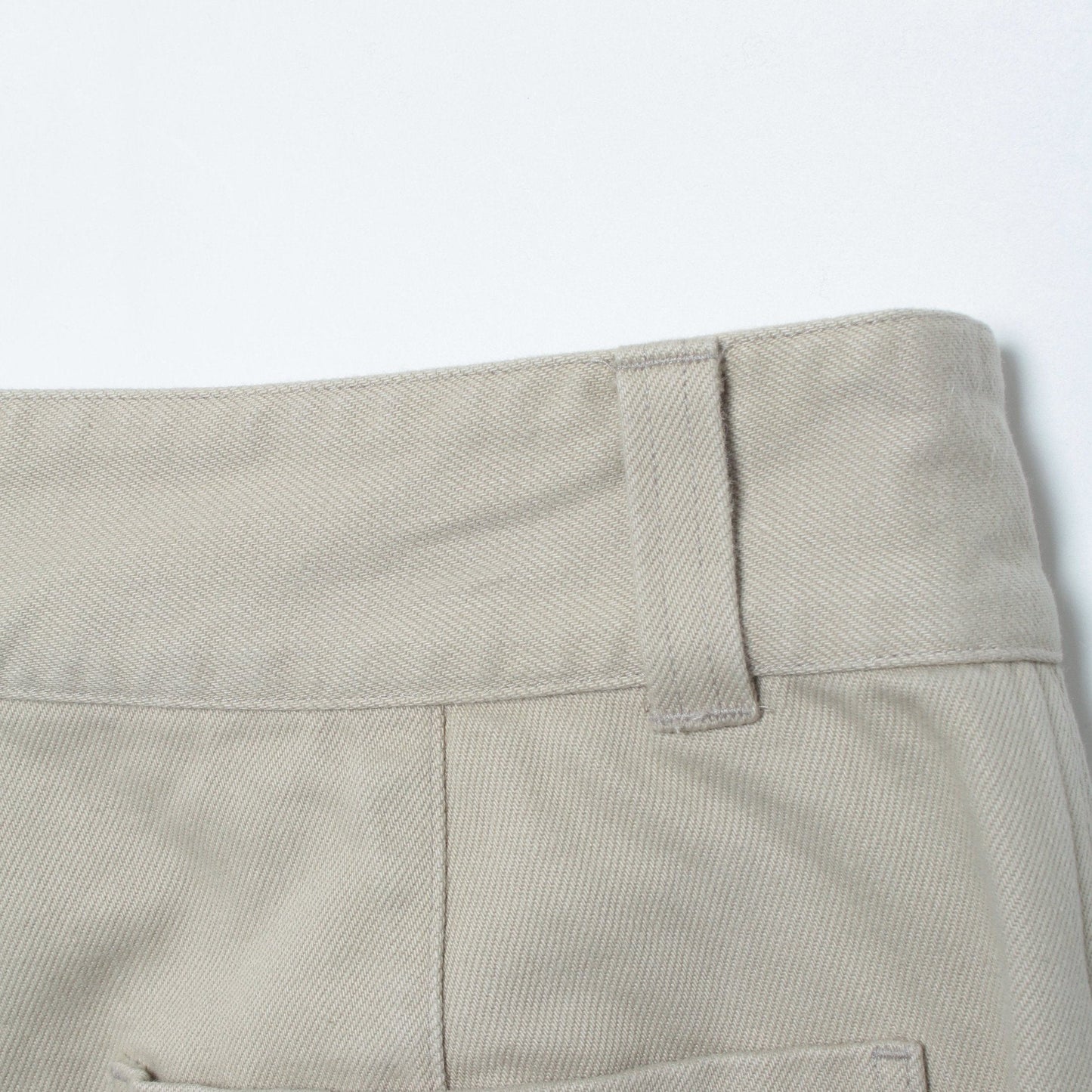 BRUSHED BACK COTTON TWILL TROUSERS