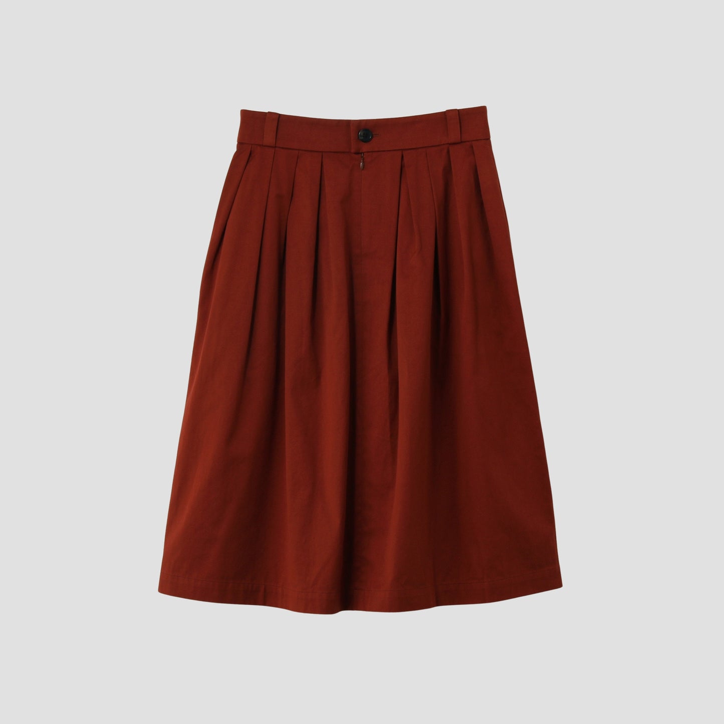 WASHED COTTON SATEEN SKIRT