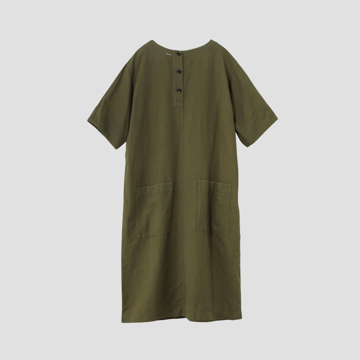 DRY COTTON LINEN TWILL DRESS