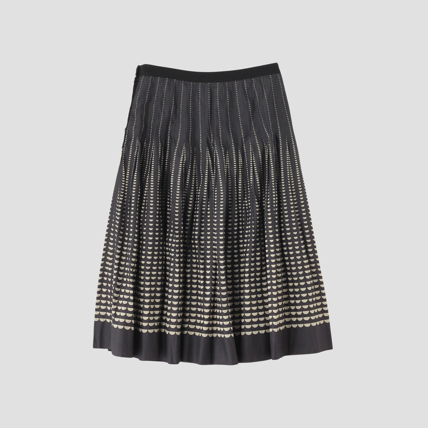 HALF MOON COTTON SKIRT