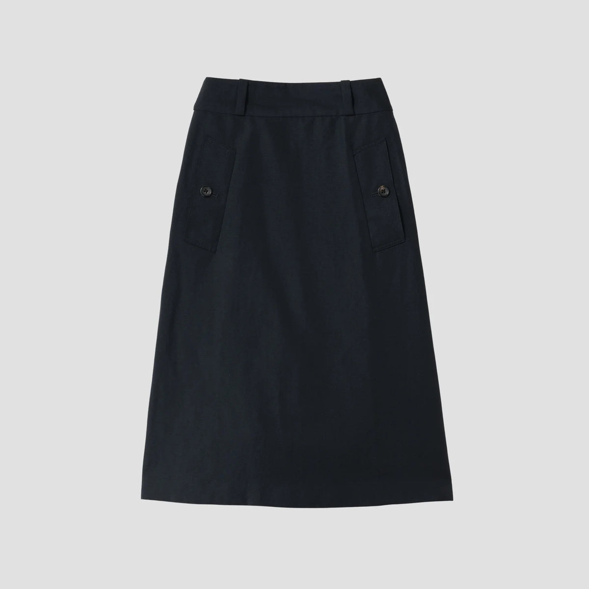 LINEN WOOL HOPSACK SKIRT