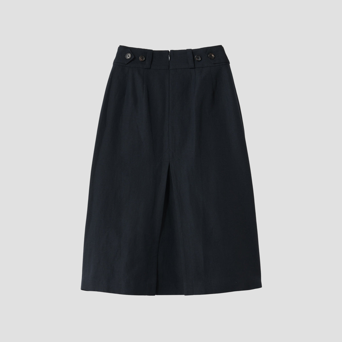 LINEN WOOL HOPSACK SKIRT