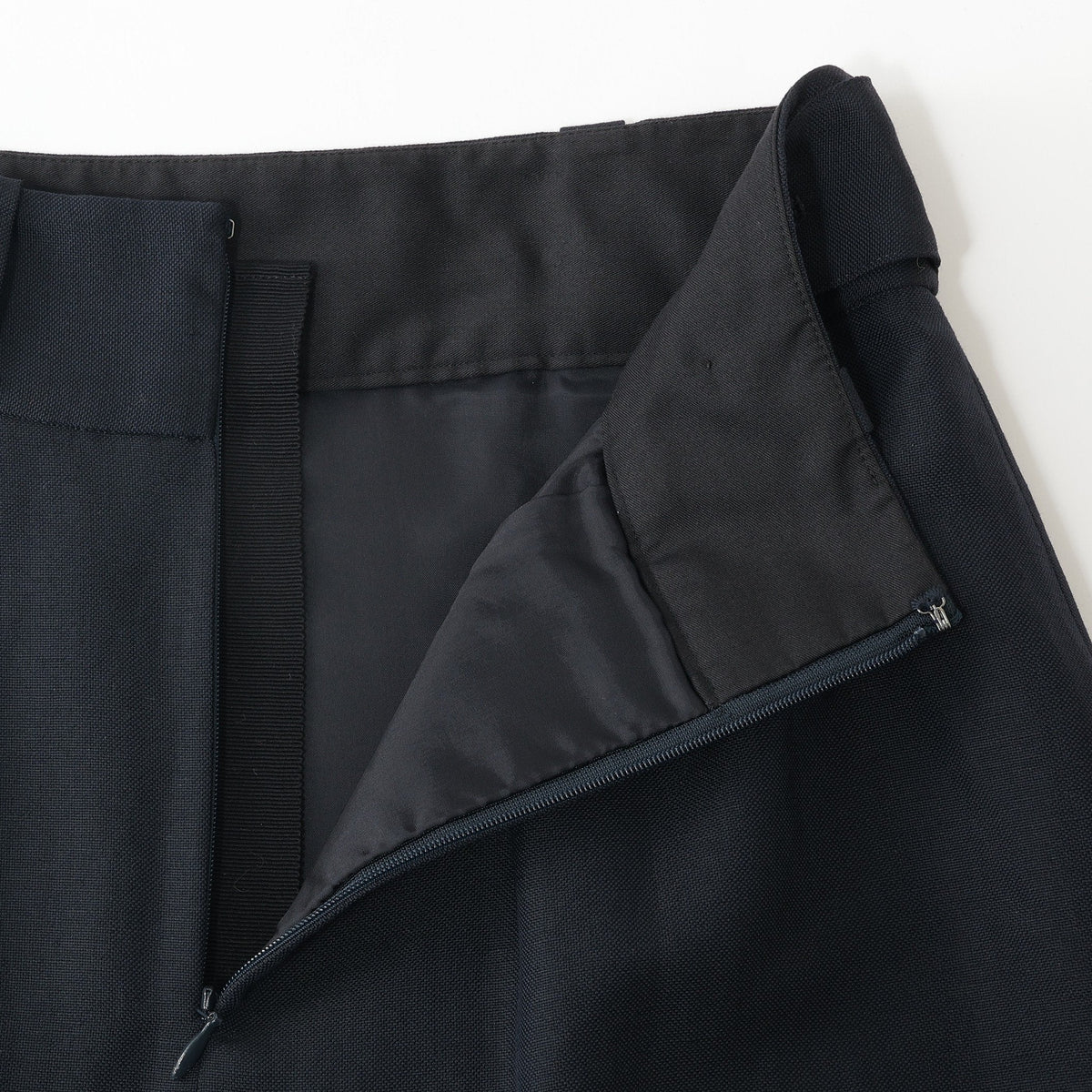 LINEN WOOL HOPSACK SKIRT