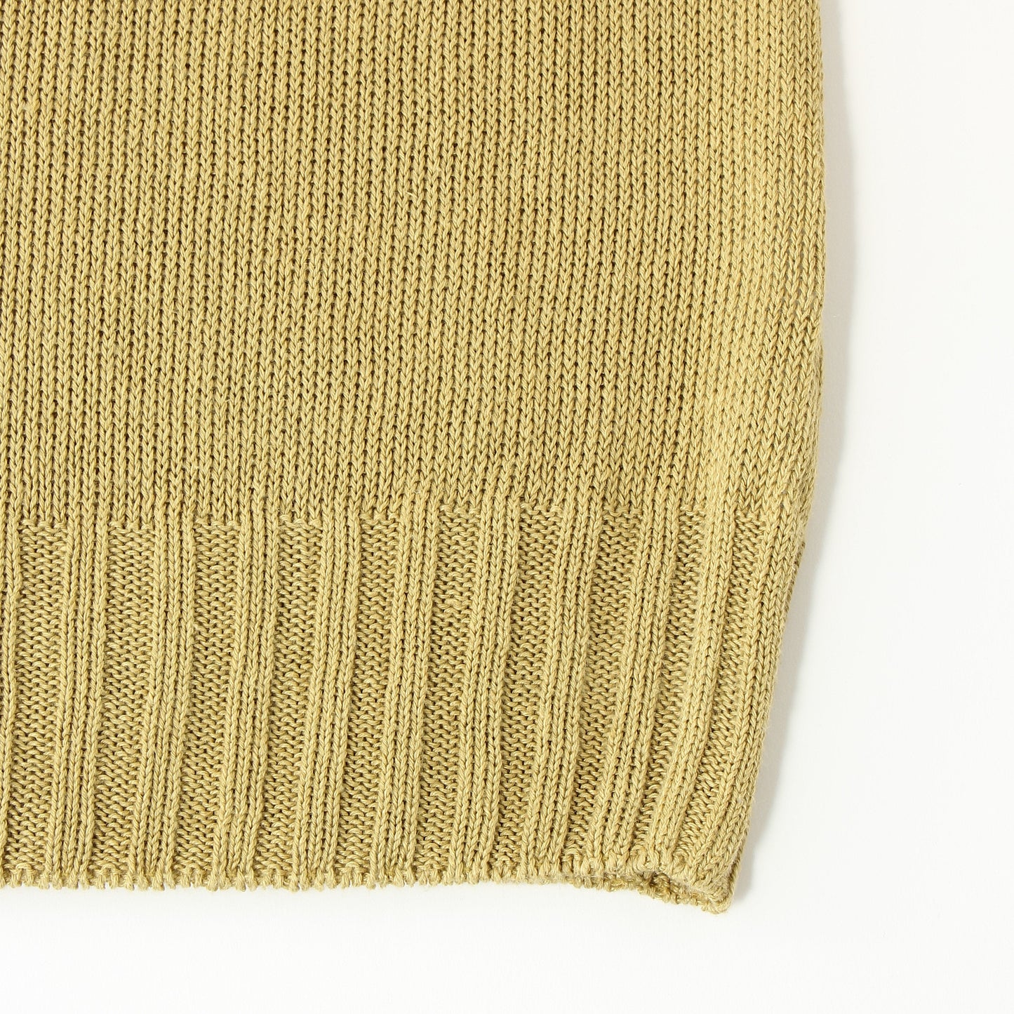 LINEN COTTON WIDE ROLL NECK KNIT
