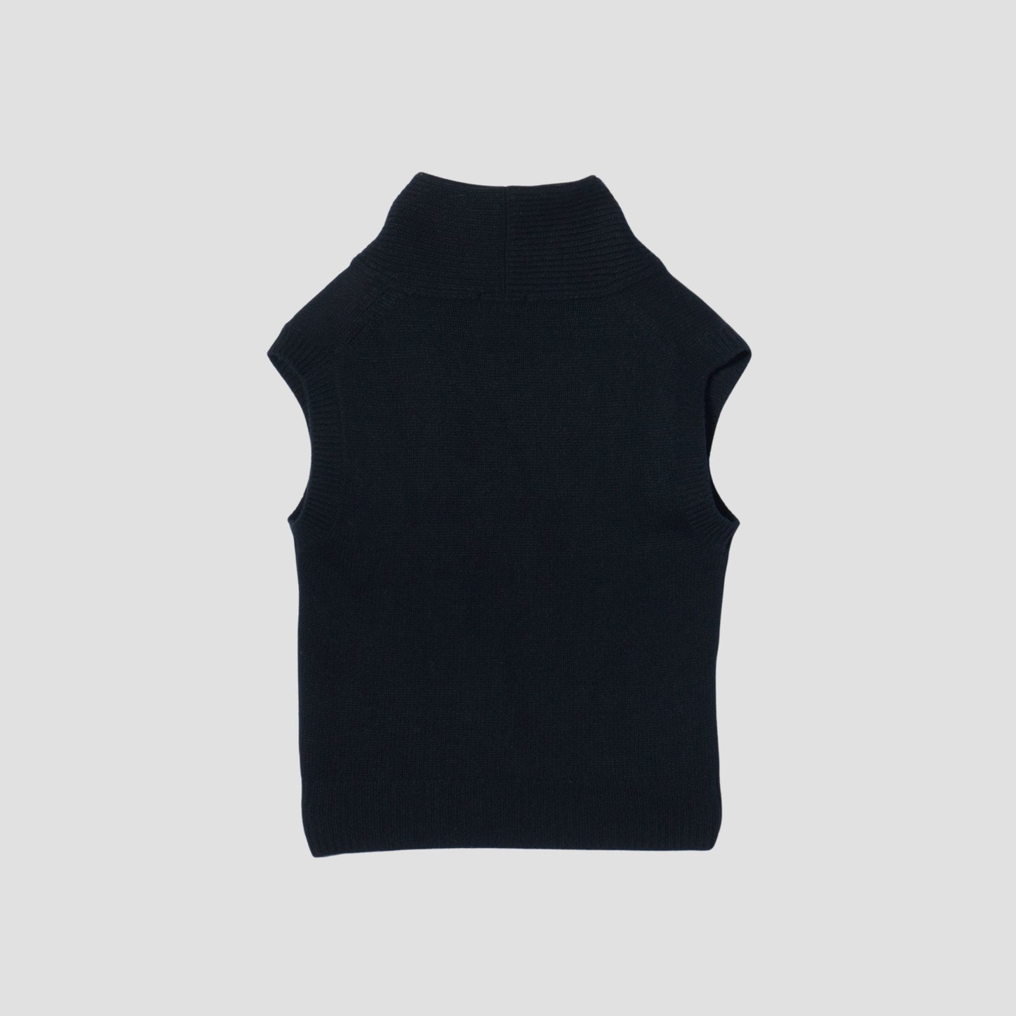 SHAWL COLLAR VEST KNIT