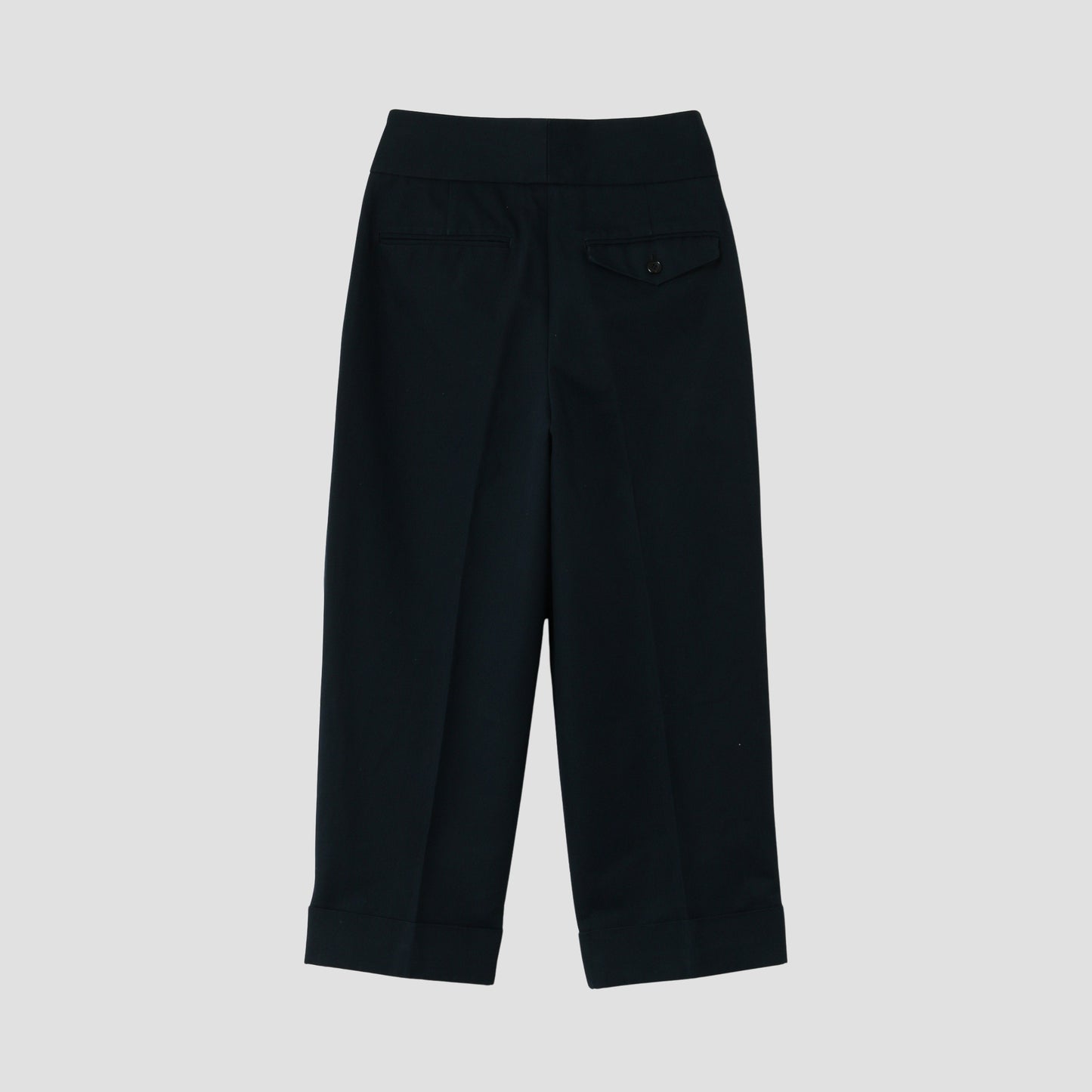 BRUSHED COTTON LINEN TROUSERS