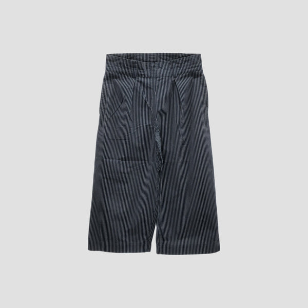 COTTON LINEN STRIPE TROUSERS