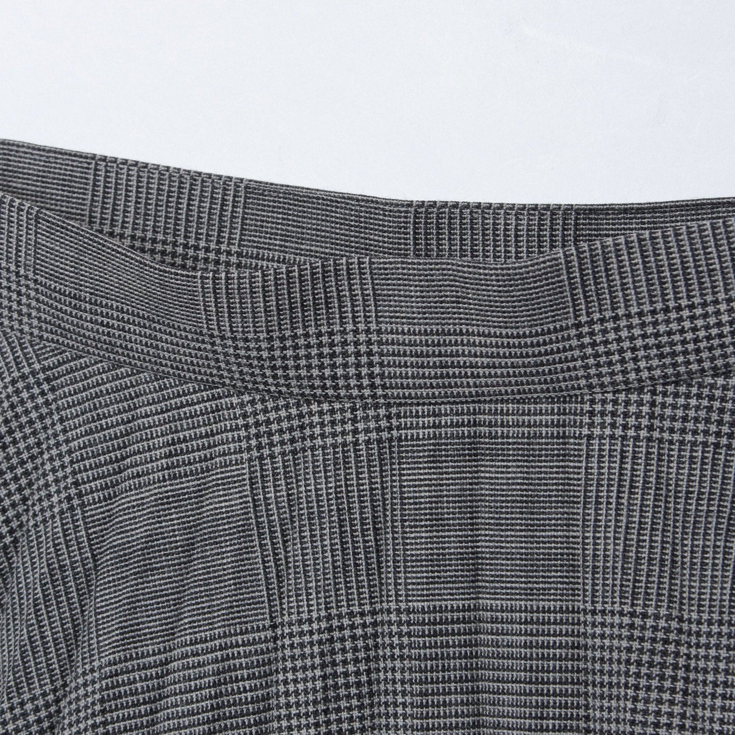 POW CHECK WOOL SKIRT