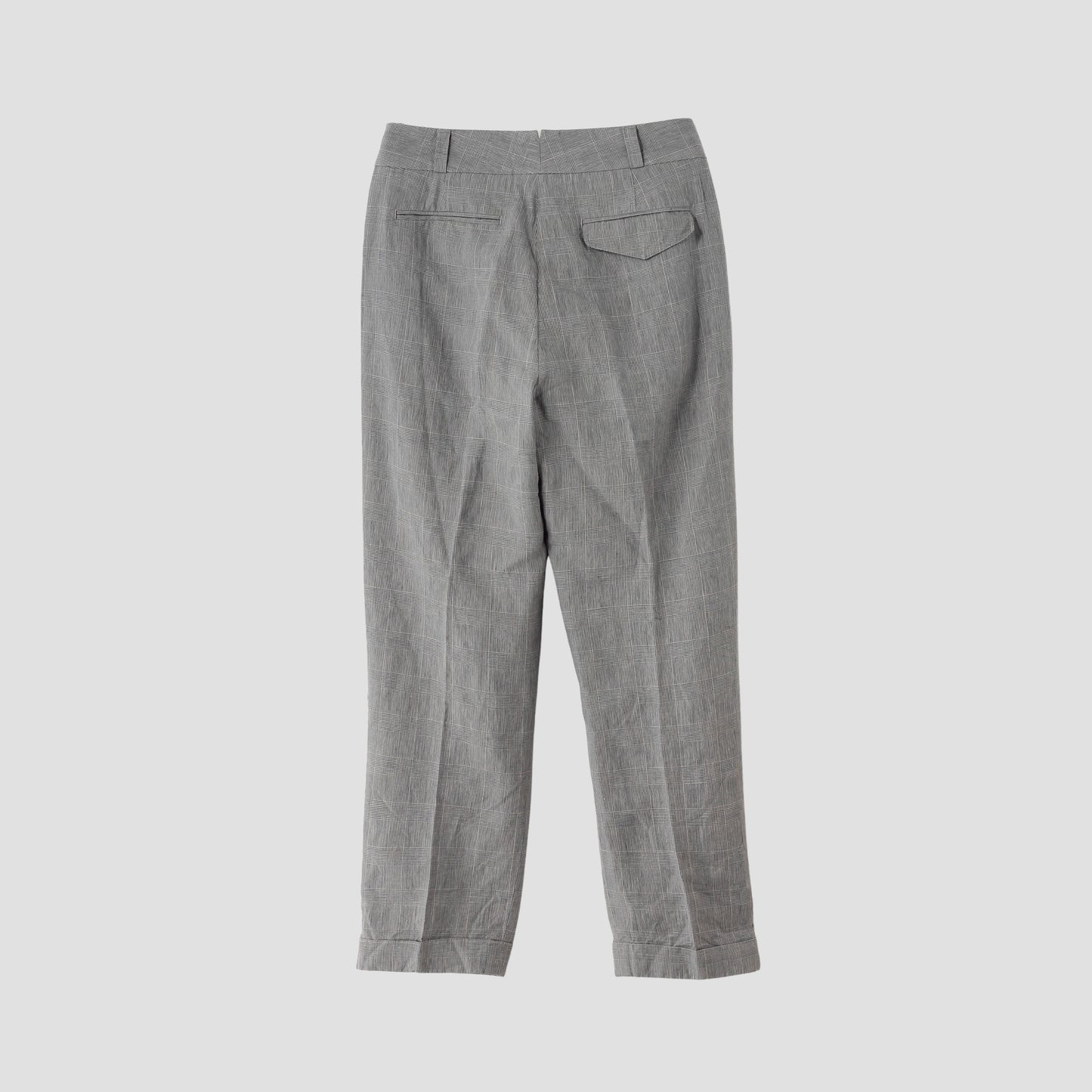 PRINCE OF WALES LINEN TROUSERS