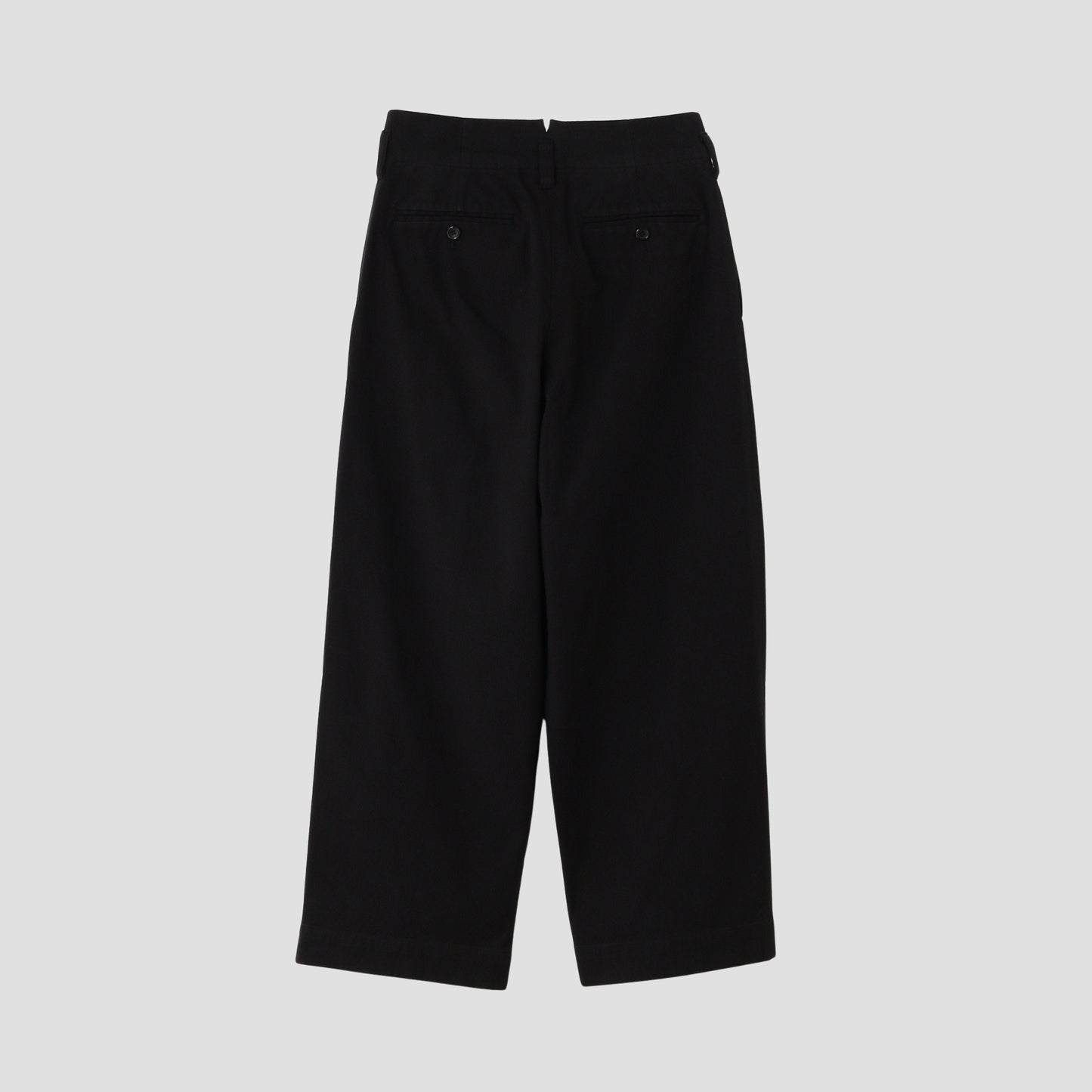 WASHED COTTON TWILL TROUSERS