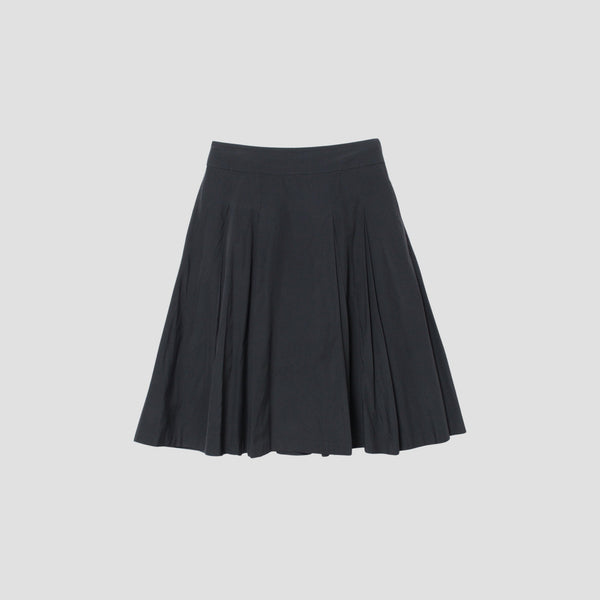 SILK COTTON POPLIN SKIRT