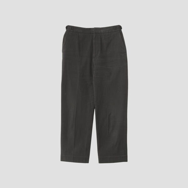 WASHED COTTON TWILL TROUSERS