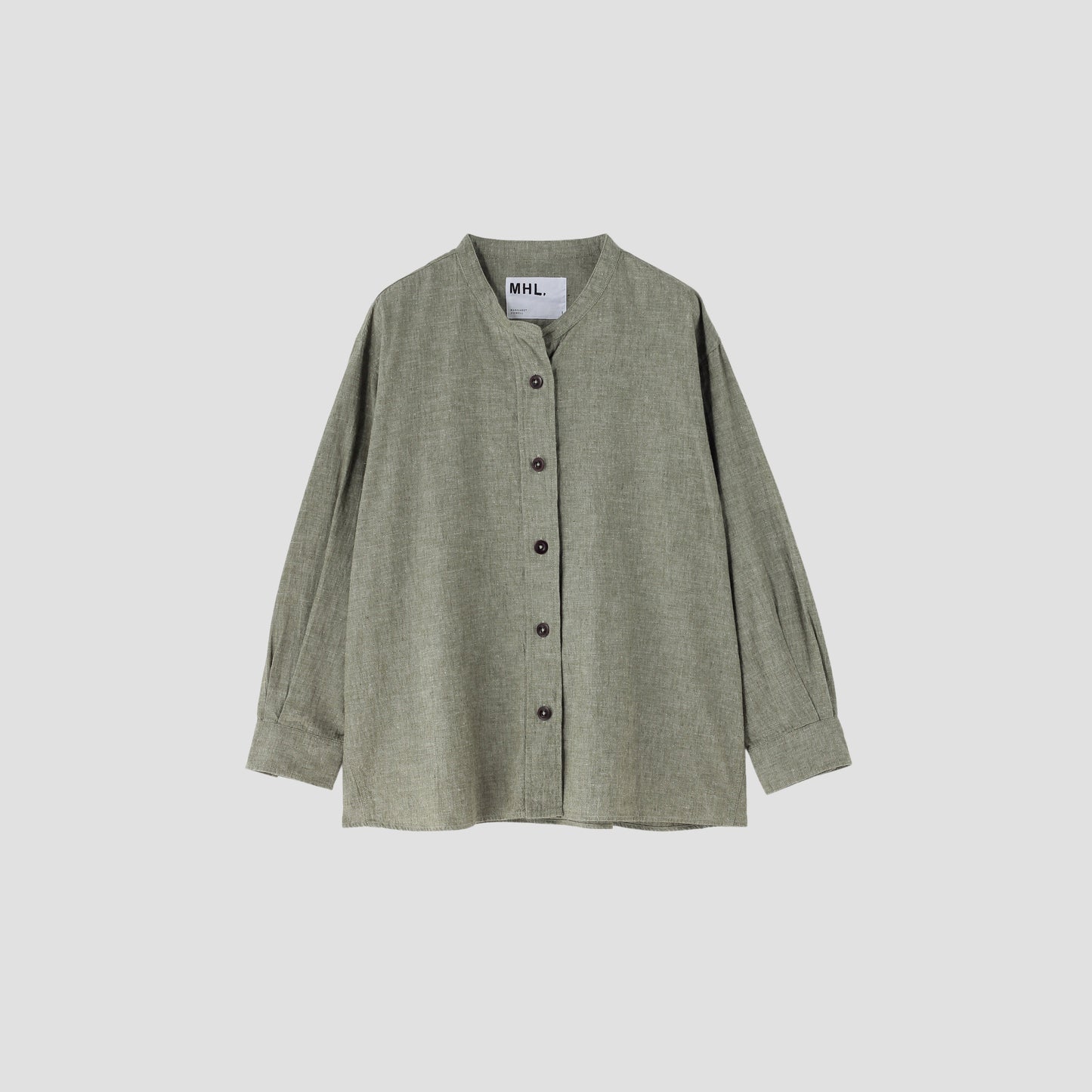 COTTON LINEN CHAMBRAY SHIRT