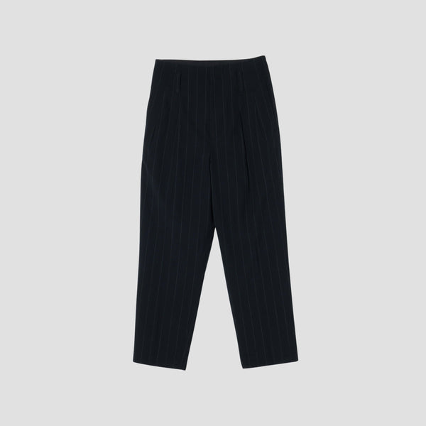 WIDE PINSTRIPE WOOL TROUSERS