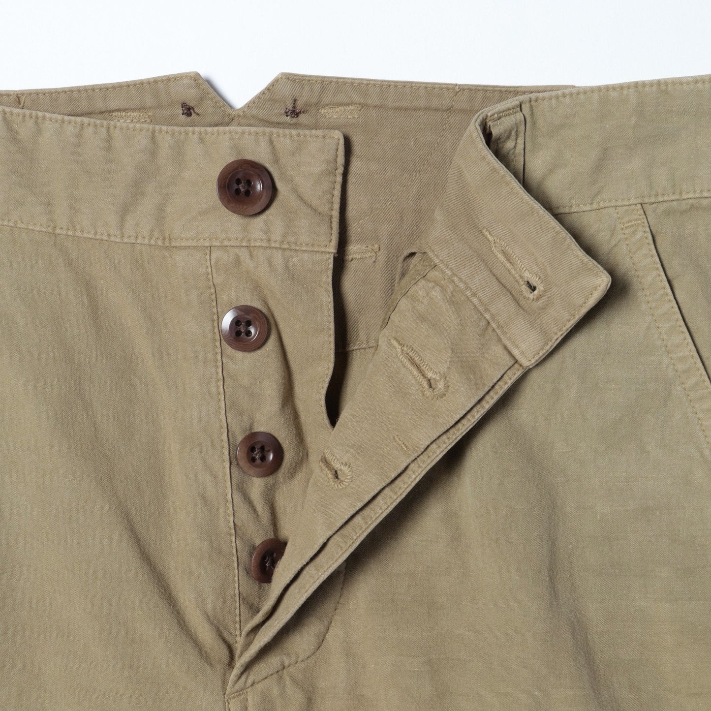 GARMENT DYE VINTAGE POPLIN TROUSERS