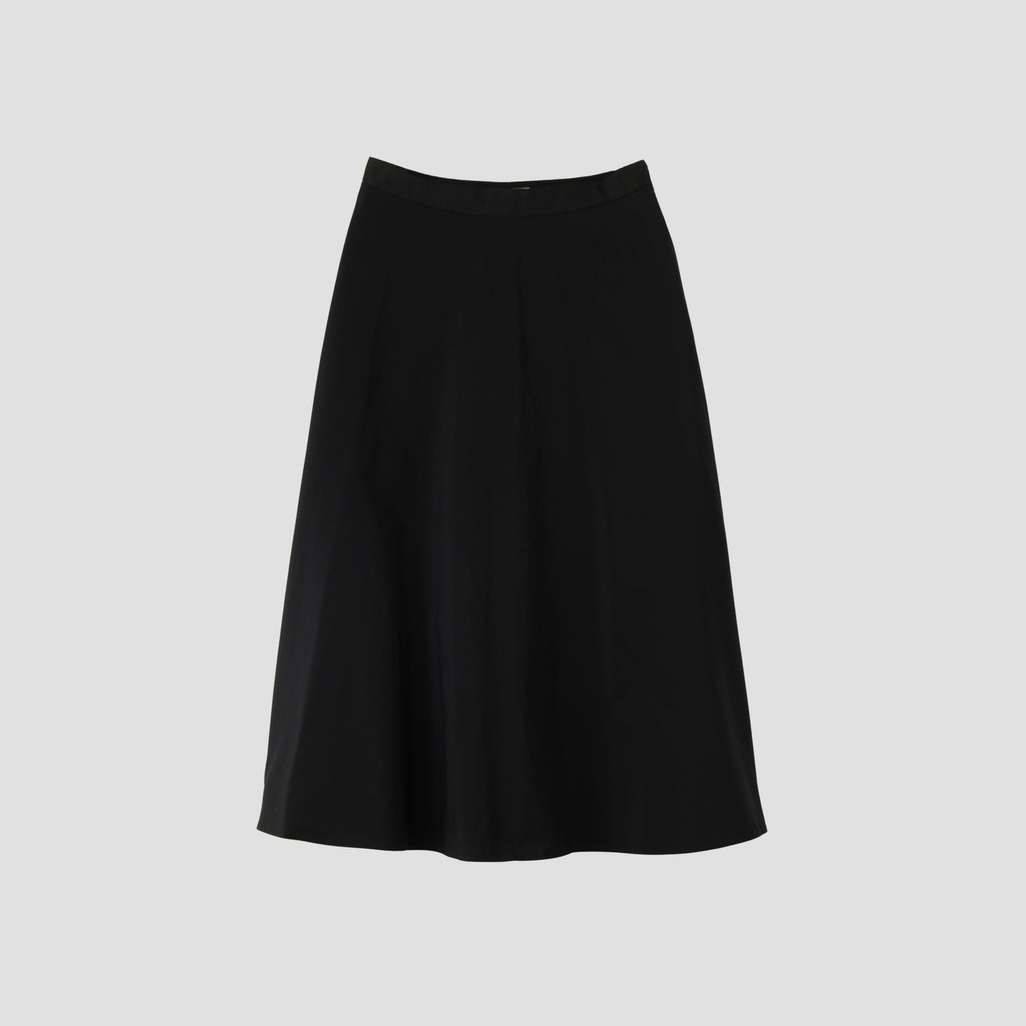 SILK COTTON POPLIN SKIRT