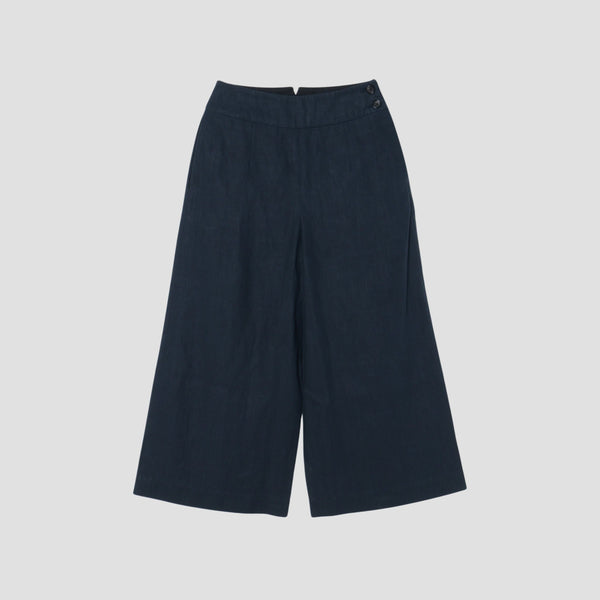 HIGH DENSE LINEN TROUSERS