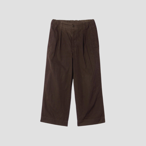 FINE COMPACT COTTON POPLIN TROUSERS