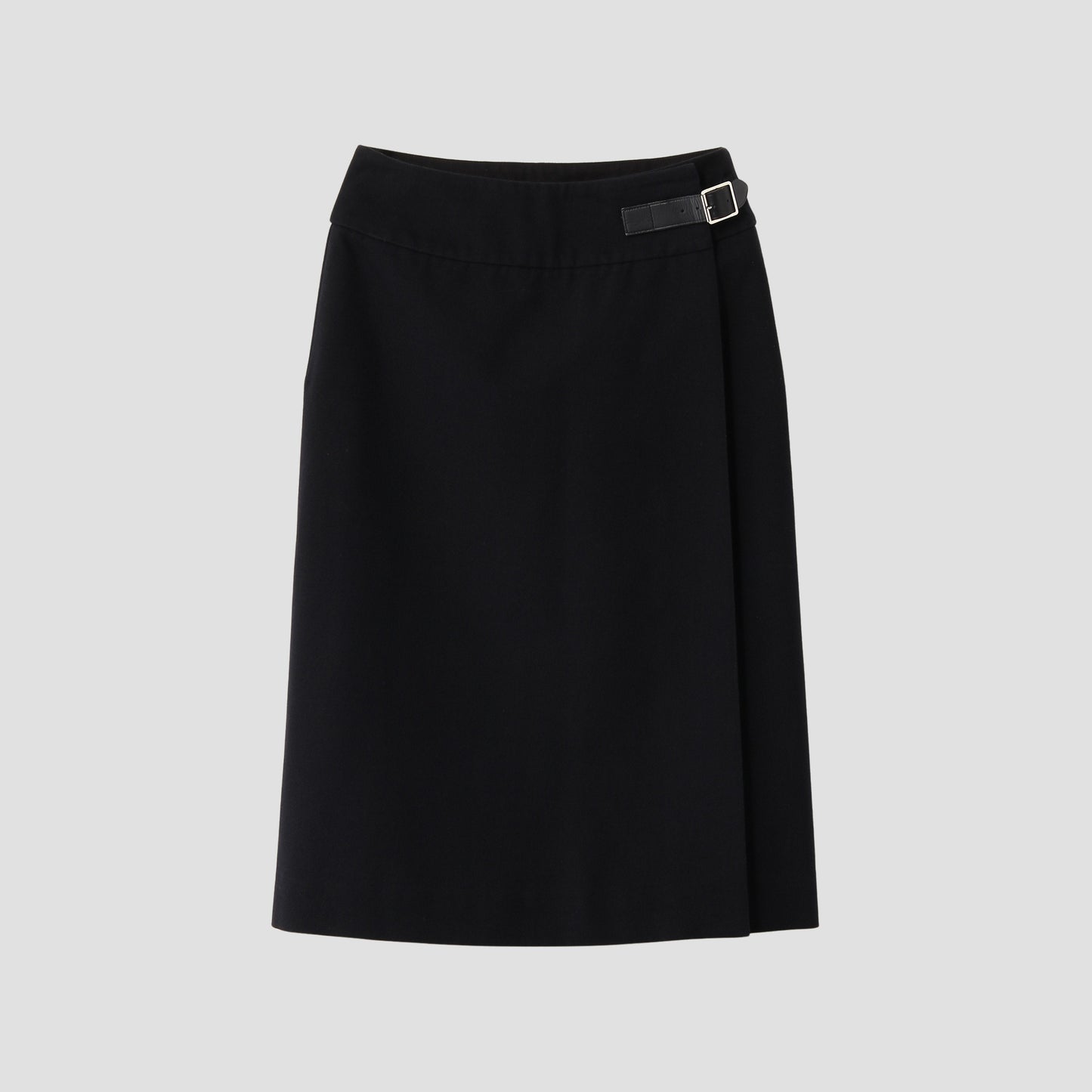 BRUSHED COTTON WOOL SKIRT