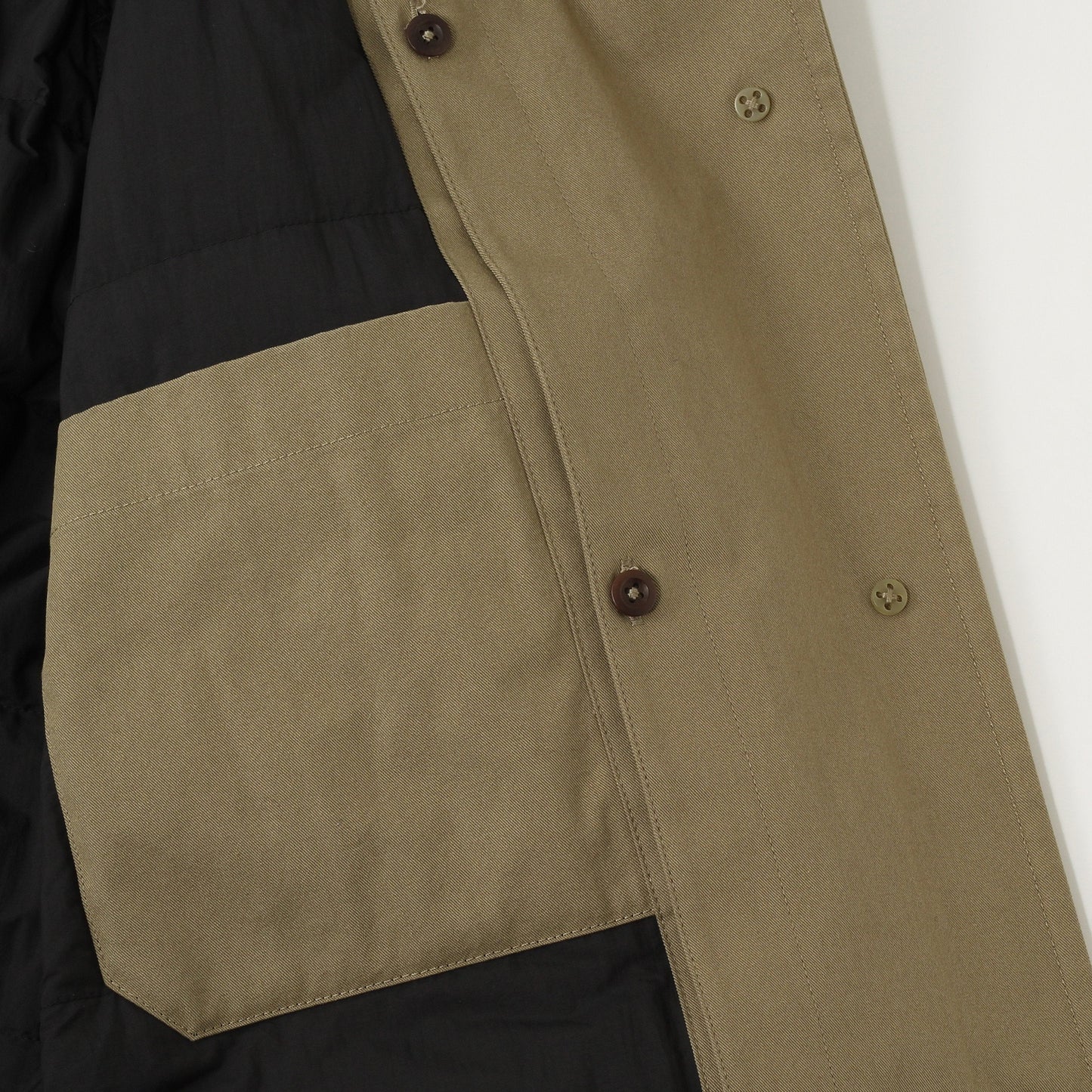 PROOFED COTTON NYLON TWILL COAT