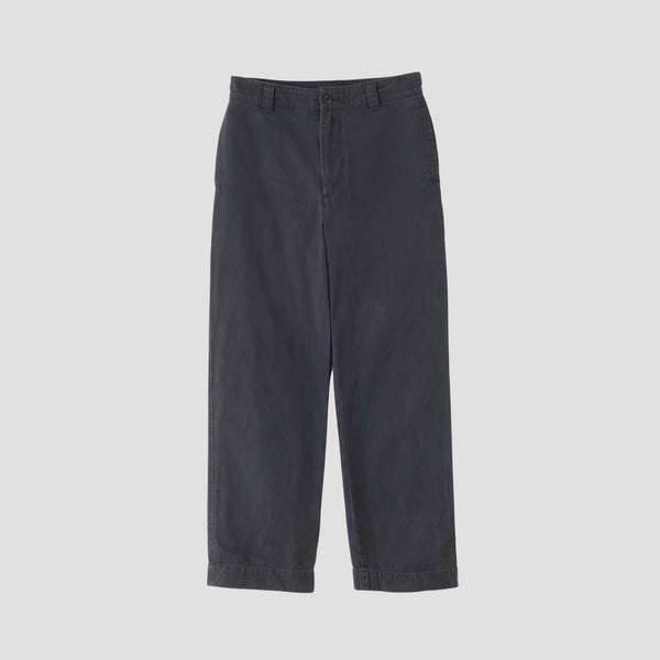 FADED COTTON TWILL TROUSERS