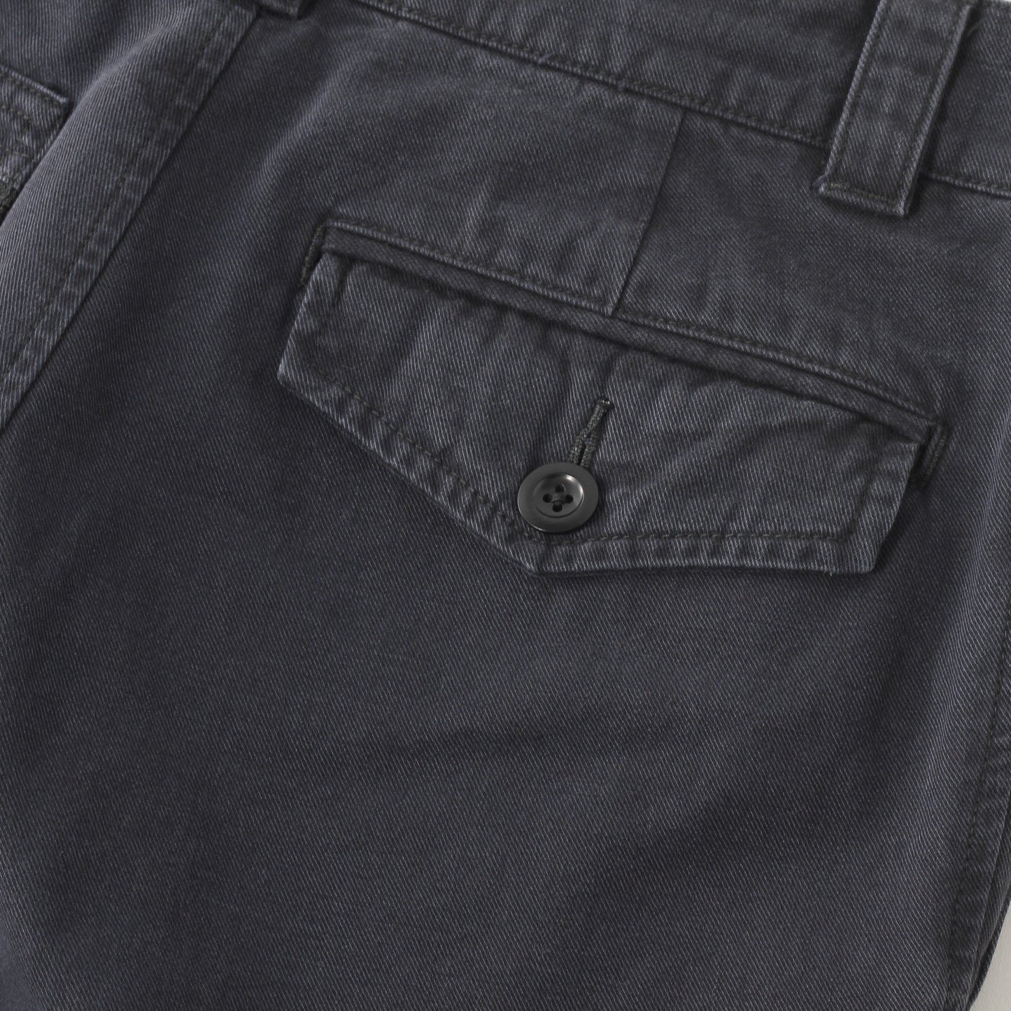 FADED COTTON TWILL TROUSERS