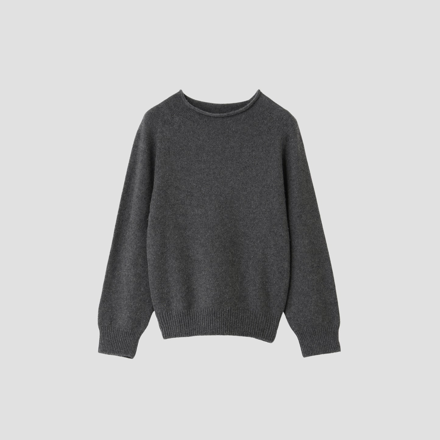 LONG SLEEVE CAST OFF ROLL NECK KNIT