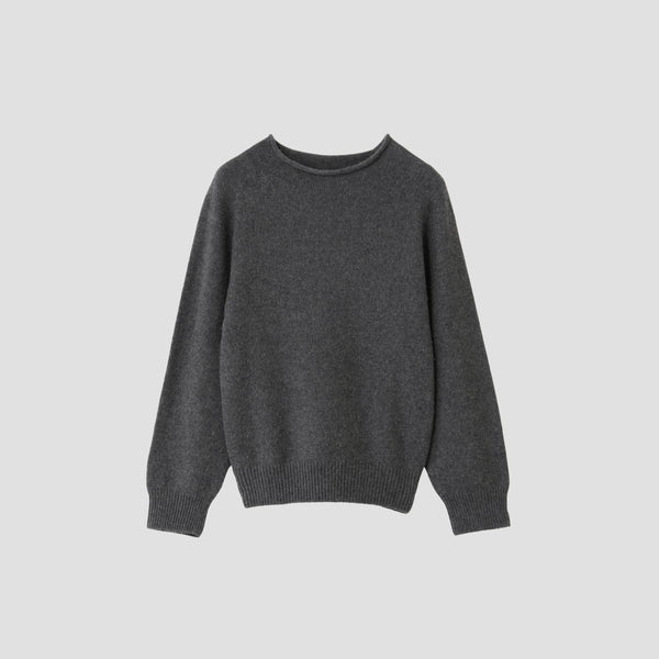LONG SLEEVE CAST OFF ROLL NECK KNIT