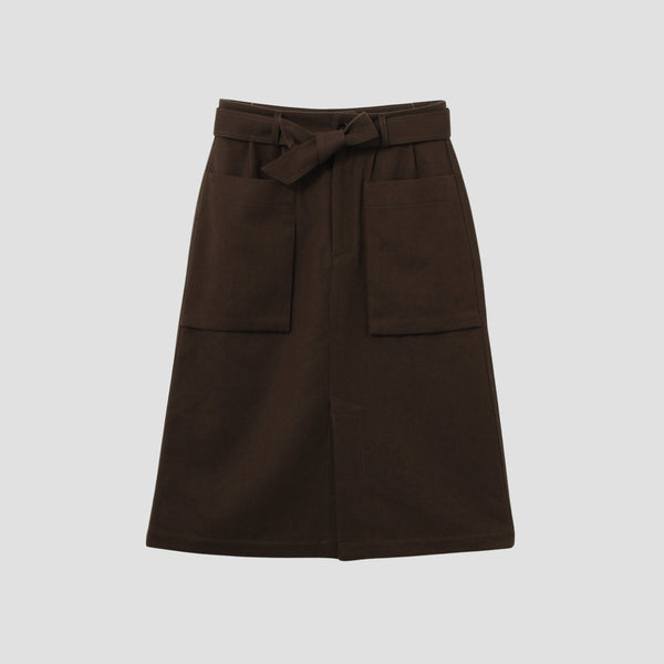 WOOL COTTON DRILL SKIRT