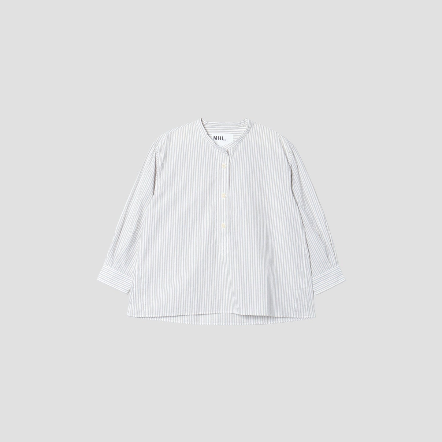 TRAM STRIPE COTTON SHIRT