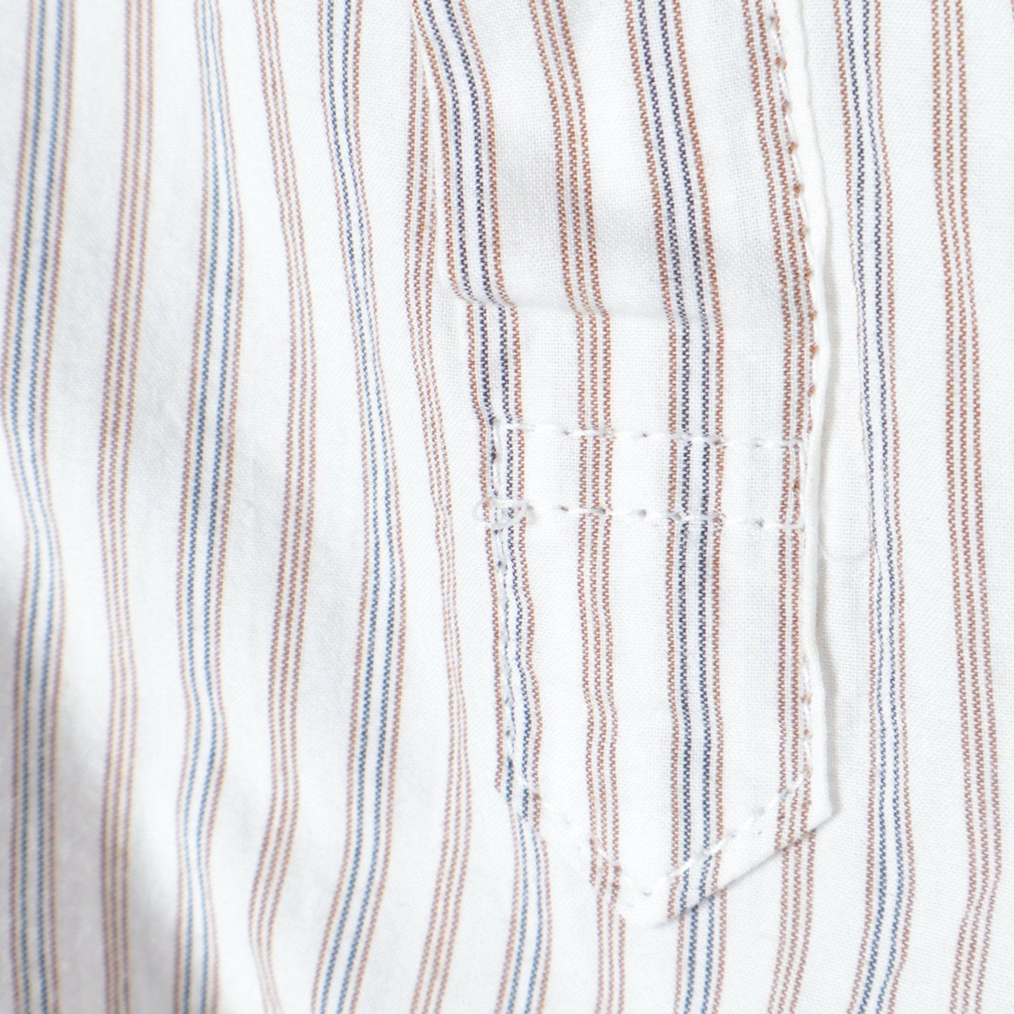 TRAM STRIPE COTTON SHIRT
