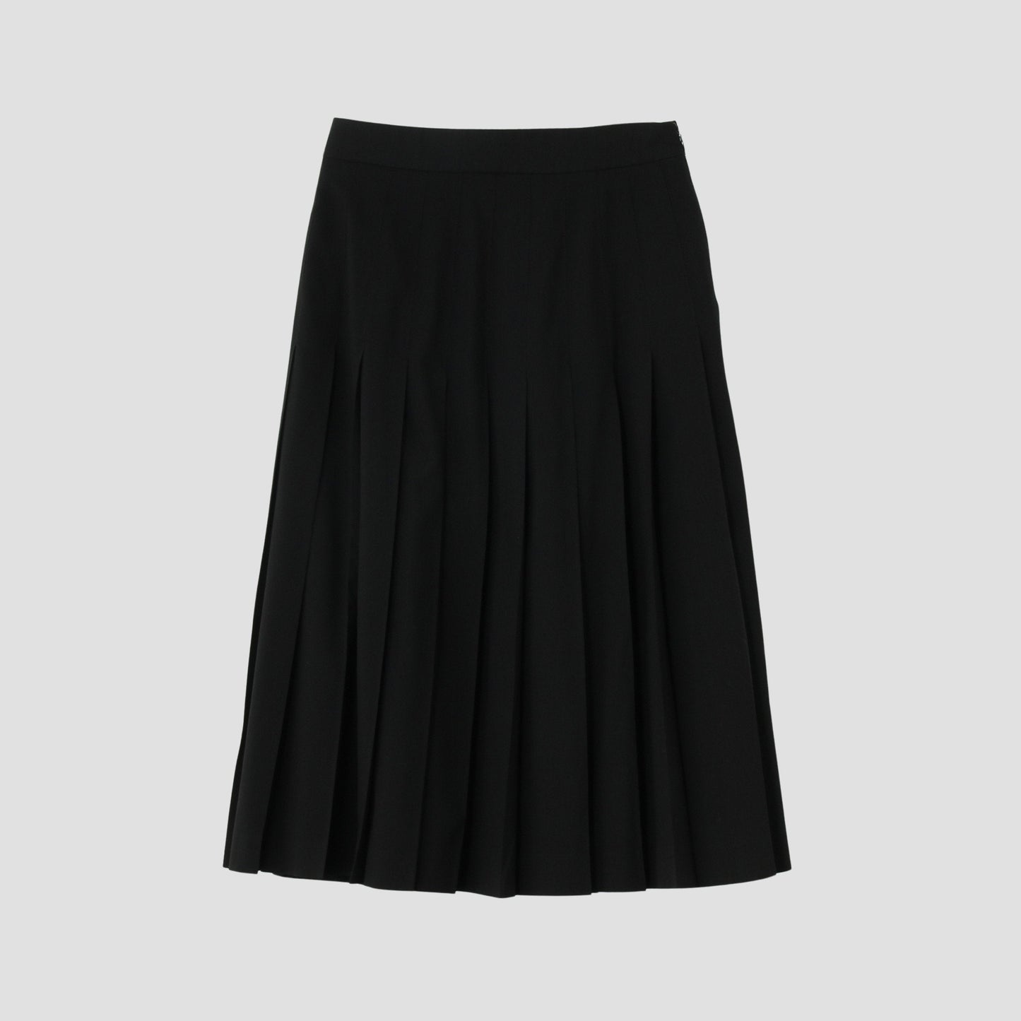 FINE WOOL POPLIN SKIRT