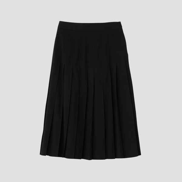 FINE WOOL POPLIN SKIRT